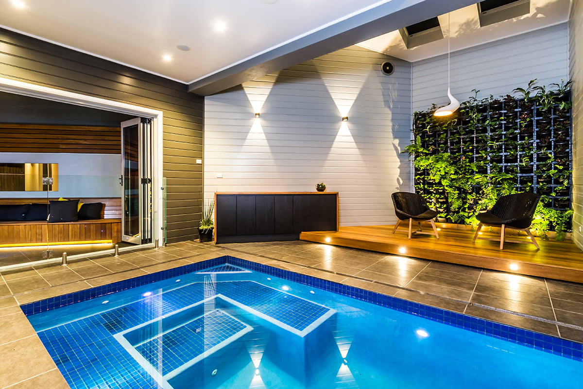 Newcastle Merewether backyard pool landscape design